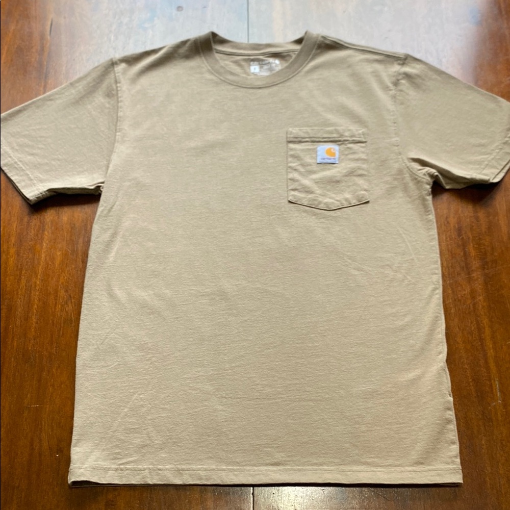 Carhartt Tan Short Sleeve Tee Size S